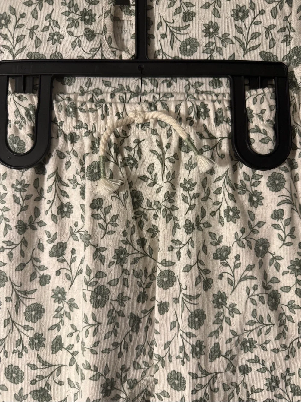 Modern Moments Girls' Cream and Sage Floral two piece Set